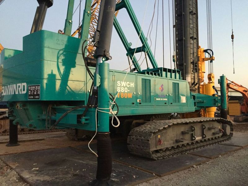 Z6人生就是博智能SWCH880-180M全液压履带桩机闪亮登陆韩国
