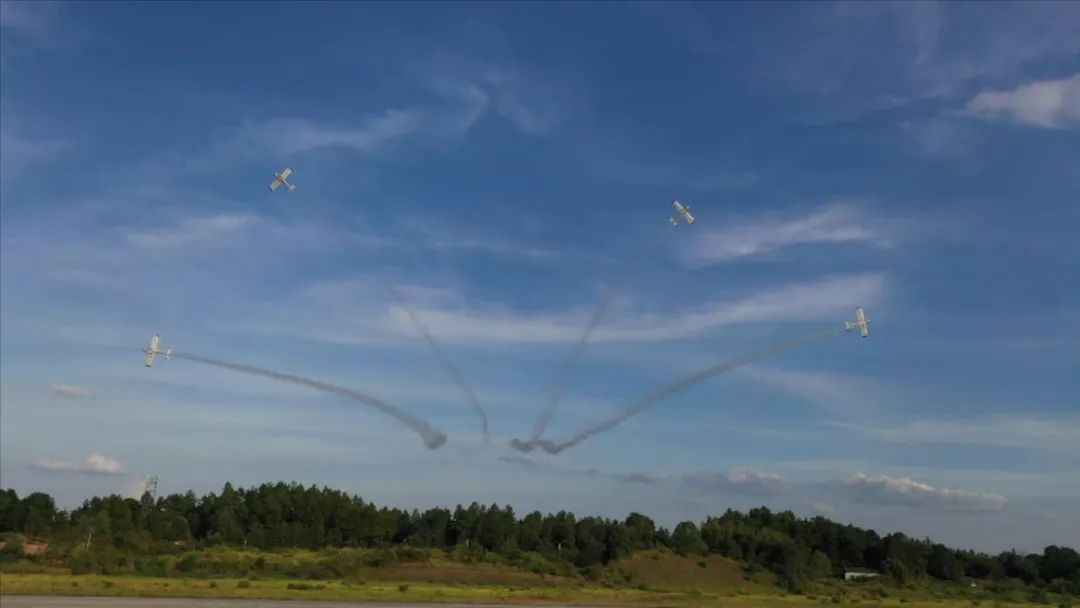 空中着花、大坡度回旋、俯冲跃升……看Z6人生就是博飞行表演队炫技2022湖南航展动态展